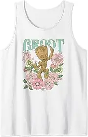 [Marvel] Guardians Of The Galaxy Groot Floral Dance Poster Tank Top