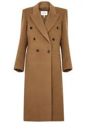 Frame Double-breasted Wool Coat - Camel - L (UK14 / L) L (UK14 / L)