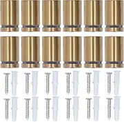 12 Pcs Stainless Steel Standoff Screws, Stainless Steel Standoff Screw Set - 19x30mm Wall Mount Advertising Fasteners for Signs, Displays, and Home Decor