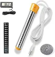 Suspended Immersion Electric Water Heater Water Heater is Suitable for Pool Tub Portable Bathtub Basin, Electric Metal Heater Submersible Water Heater with Stainless Steel Cover (Color : A)