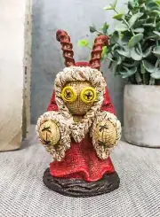 Ebros Pinheadz Monster with Voodoo Stitches Figurine 4.25"H (Krampus Hunchback)