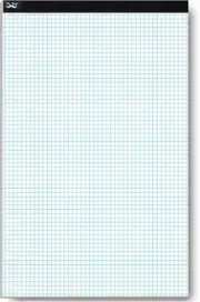 Mr. Pen Graph Paper, 4x4 Grid (4 Squares/Inch), 17" x 11", 22 Sheets