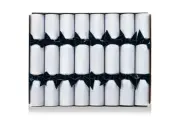 Luxury, Christmas Snowfall, Ultra High Quality, Navy Blue Bow, Handmade Bon Bon - Box of 8 - Bonbon Crackers