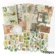 100/pk PLANT Scrapbook Accents Ephemera Tags Stickers for Art Junk Journal