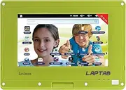 Lexibook Laptab – The 2-1 Tablet for Kids That Changes into a Netbook - Gaming and Learning Content– Safe Internet Browser, Games, e-Books, 7” Screen, Camera – Green– MFC140EN