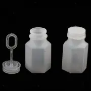 Pack of 24pcs Hexagon Shape Empty Bubbles Blowing Bottles Party Supplies