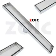 300-1800MM Tile Insert Linear Floor Drain Shower Bathroom Waste Grate Stainless