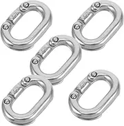 OSALADI Stainless Steel Chain Link Connectors 5 Pack Quick Connectors for Chain Linking