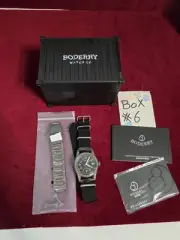 BODERRY Men Automatic Watch Pliot Titanium Mechanical Wristwatch 38mm Lume NH35