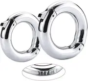 HGDTYRI BDSM stainless steel testicle ring penis ring adjustable 2 sizes ball stretcher testicle stretcher scrotum weight pendant sex toy for men couples(L)