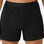 Bombas Men's Cotton Modal Boxer Brief Black Button Fly 2XL NEW