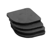 4pcs/Set Refrigerator Anti-Shock Pads Washing Machine Anti-Shock Anti-Slip Pads Black
