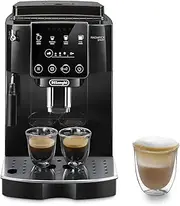 [De'Longhi] Magnifica Start ECAM220.22.GB, Automatic Coffee Machine with Milk Nozzle, Bean to Cup Espresso Machine with 4 One-Touch Recipes, Soft-Touch Control Panel, 1450W, Black