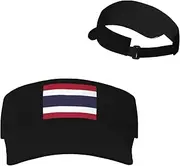 [Generic] Flag of Thailand Sun Visor Hats Thai Sunscreen Visor Cap for Sport Beach Tennis Golf Running Hiking