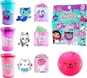 Gabby's Doll House Slime Set for Girls, Slime Set Toy with Decorations, Includes Glitter, Slime, Confetti, Charms, Children's Craft Set, Gift Set for Girls
