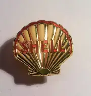 Shell, Oil, Petrol, Badge, Hat Pin, Lapel Pin, 2 clutches, Vintage Gift. Scott M
