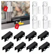 8Pcs Window Safety Locks Adjustable Sliding Door Window Security Locks with Key