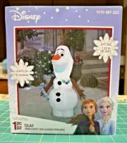 4 ft. LED Olaf Frozen Christmas Airblown Inflatable Yard Snowman Disney Light Up