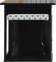 Nakamura Kosai Tea Ceremony Chair, Black, Size (Exterior): Length 16.7 x Width 16.7 x Height 13.8 inches (42.5 x 42.5 x 35 cm), Kondo's Little Chair, Black Lacquer