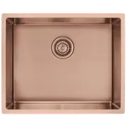Mondella Copper Single Bowl Rectangular Sink Inset / Undermount