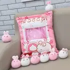 Pudding Bag Food Pillow Cute Cat Chick Dinosaur Plush Pillow Soft Sofa Cus-;;b