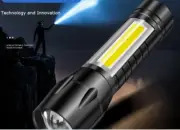 2 Pack usb rechargeable waterproof led torches