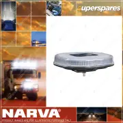 Narva 12/24V Aeromax Mini LED Light Box Amber Single Bolt Mount With Clear Lens