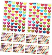 Angoily 2100pcs Multicolor Heart Stickers for Crafts Scrapbooks Decorative Labels for Rewards Classroom Decor and Personal Planners Colorful Love Stickers for Valentine's Day