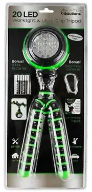 20 LED Worklight & Ultra Grip Tripod MultiTech Solutions Super Bright NEW