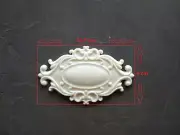 Resin furniture embellishment (white), furniture appliques, vintage upcycling