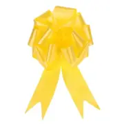 15pcs 5 Inch Large Pull Bow Big Gift Wrapping Ribbon Yellow for Christmas Bow