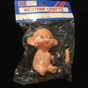 Vtg Westrim Crafts Vinyl Doll Monkey # 6484 New Old Stock In Sealed Package