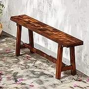 GUAWJRZDP Farmhouse Wood Bench, Dining Bench, Entryway Bench, Rustic Style Bench, for End of Bed Dining Room Living Room Entryway Foyer Indoor(120cm/47.2in)