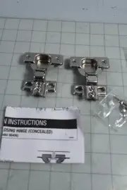 1-pr HDS 804404 1/2" Overlay Self Closing Cabinet Hinge for Framed Cabinets NEW