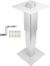 RV Telescopic Table Pedestal, Aluminum Alloy Adjustable Detachable RV Table Base Stand Leg, Motorhome Tabletop Stand Telescoping Mount Frame for Yacht Caravan