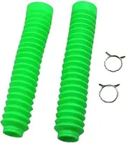 Motorcycle Front Shock Covers 30mm Front Fork Motorbike Green Rubber Boot Universal Dust Jacket Cover Dirt Bike Motorcycle Fork Cover Gaiters