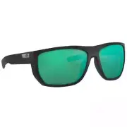 Costa Santiago Net Black Frame Sunglasses w/Green Mirror 580G 06S9085-90850263