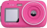 Anlayliay Digital Camera 16x Zoom Dual Screen 72MP HD Camera with MP3 Player Function Auto Focus Camera for Kids Red