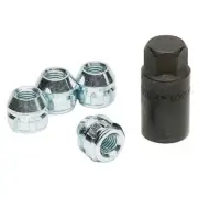 Chrome Cone Seat Acorn Open End Wheel Locks Fits 1983-1988 Mitsubishi Cordia