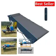 Durable Alloy Steel Camping Cot - Supports 450lbs, Ultimate Travel Companion