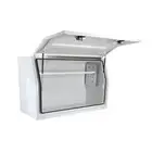 1200 x 600 x 820mm White Flat Aluminium Full Ute Tool Box Truck Trailer Toolbox