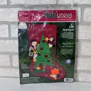 Dimensions Christmas Stocking Felt Applique Peppermint Penguins 8162 Debbie Mumm