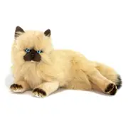 Bocchetta Plush Toys Violet Cream Himalayan Fluffy Cat Laying Down