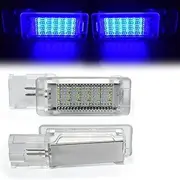 Wivplex 2Pcs LED Footwell Under Courtesy Light Luggage Glove Box Lamps, for Porsche, 911 997, for Carrera, Turbo, for Cayenne, Boxster 987 Cayman 981 Footwell Boot Lamps(Charm Blue 1)