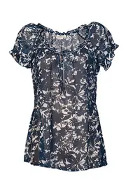 Chiffon Floral Blouse--ESP-HC1398A