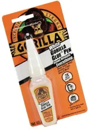 Gorilla White Glue Pen, Waterproof, .75 ounce Precision Tip Bottle, White, (P...