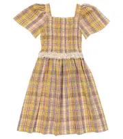 [The New Society] The New Society Andrea checked seersucker dress Y 6 multicoloured