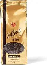 Vittoria Coffee Espresso 100% Arabica Coffee Beans 500g. Dark Roasted Original & Iconic Blend, Perfect for Home Espresso Machines.