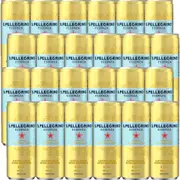 San Pellegrino Essenza Lemon & Lemon Zest 330mL Slim Can Sparkling 24 Pack S. Pellegrino