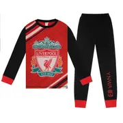 Liverpool FC Boys Pyjamas Long Sublimation Kids OFFICIAL Football Gift Red Black 13-14 Years